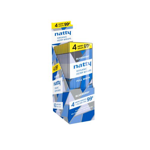 Natty Organic Hemp Wraps 4 For $0.99 *Pre-Priced* - 15PK Display