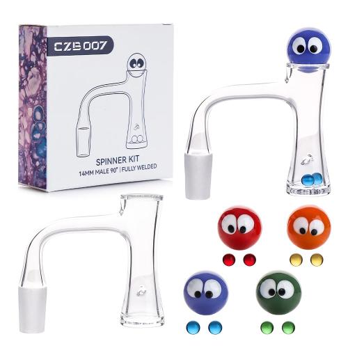 14mm Glass Spinner Kit with Googly Eyes (CZB007)