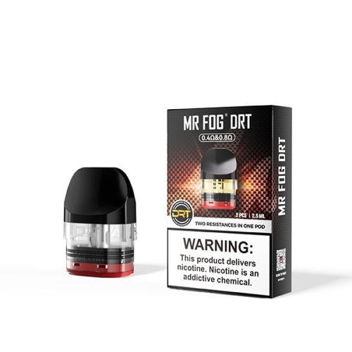 Mr Fog DRT Top Fill 2.5ML Refillable Replacement Cartridge Pod - 2PK