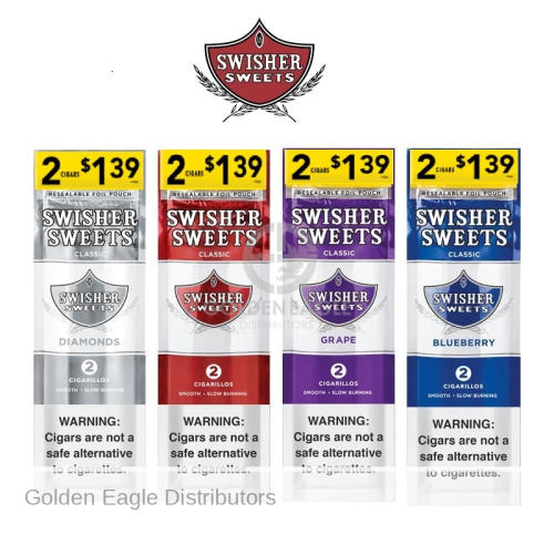 Swisher Sweets Cigarillos 2 For $1.39 *Pre-Priced* - 30PK Display