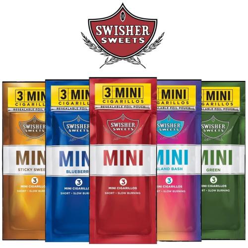 Swisher Sweet Mini Cigarillos 3CT - 15PK Display