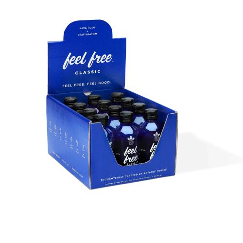 FEEL FREE CLASSIC KAVA ROOT TONIC 12OZ - 12PK