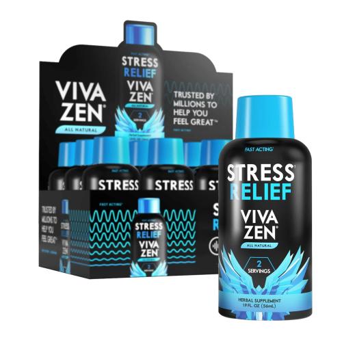 VIVA ZEN Kava Shot (Stress Relief) - 12PK-12PK Display