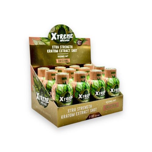 Xtreme Speciosa Xtra Strength Kratom Shot 2oz - 12PK Display
