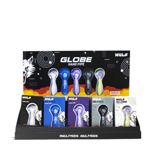 Wulf Mods Globe Hand Pipe - 15PK Display