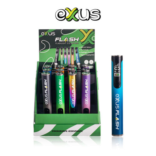 Exxus Flash Flashlight 510 Catridge Battery - 12PK Display-Assorted