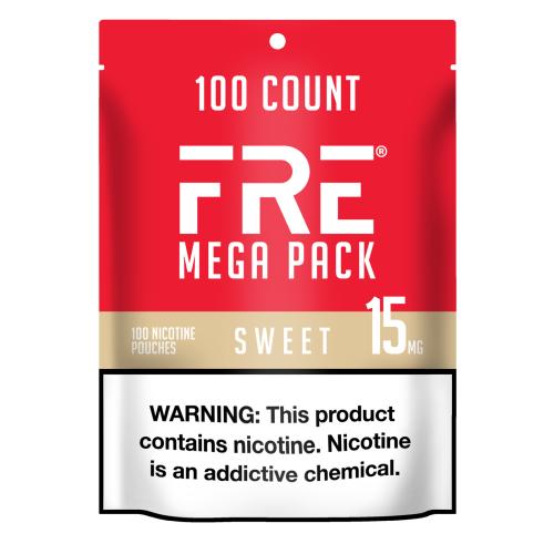 FRE Nicotine Pouches Mega 100CT - 4PK Display