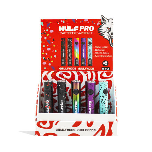 Wulf Mods Pro 510 Variable Voltage Battery - 15PK-Assorted