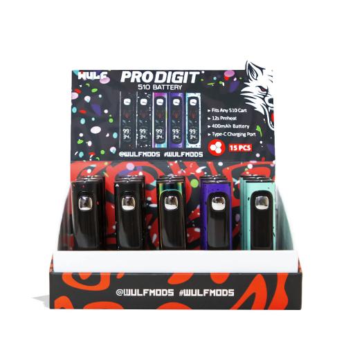 Wulf Mods Pro Digit 510 Variable Voltage Battery - 15PK