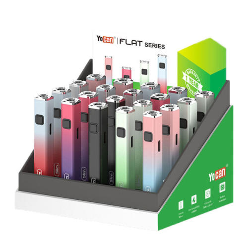 Yocan Flat Slim 510 Battery - 20PK-Assorted