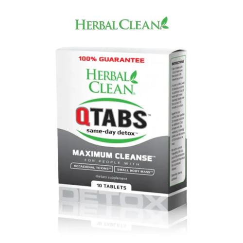 Herbal Clean Q Tabs Supplement-10PK Display