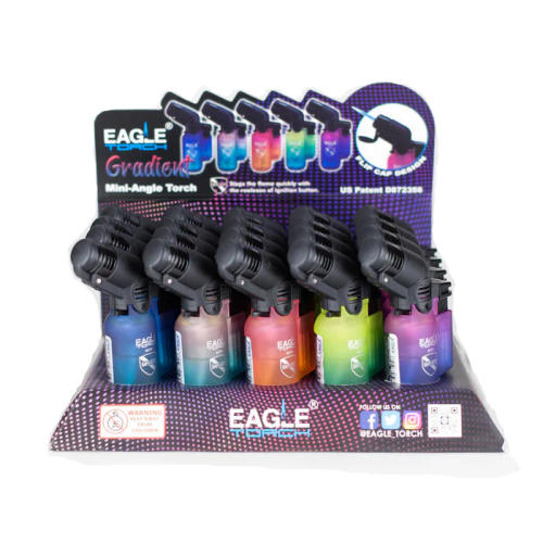 Eagle Torch PT116G Angle Mini Angle Gradient Torch - 20CT Display-Assorted