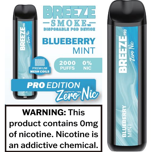 Breeze Pro 2000 Puff Zero Nicotine (10PK Display)