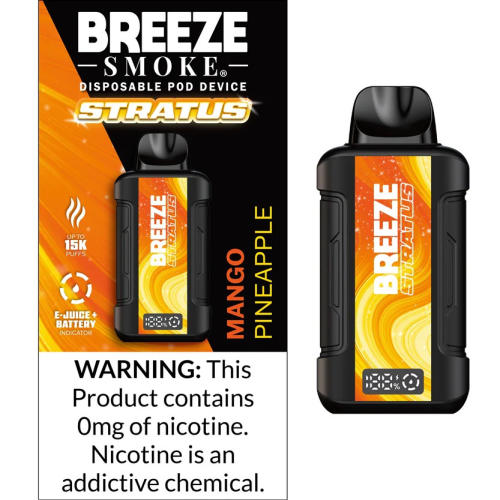 Breeze Stratus 15K Zero Nicotine (5PK Display)