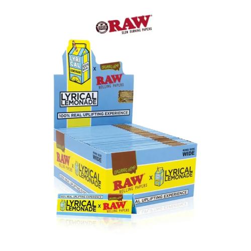 RAW Rolling Papers Lyrical King Size Wide - 50PK Display