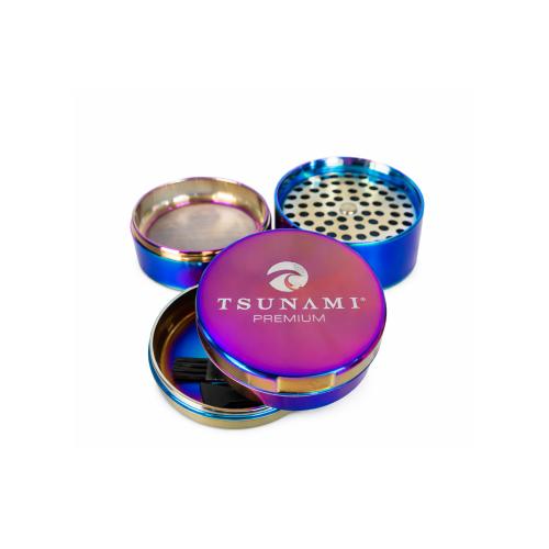 Tsunami Premium 5-piece 63mm Toothless Herb Grinder