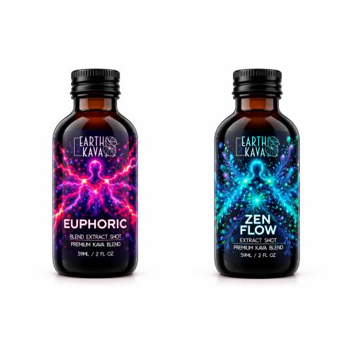 Earth Kratom Premium Kava Blend Shot - 12PK Display