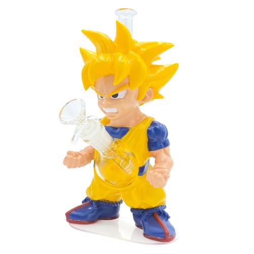 10in Anime Goku Silicone Glass Water Pipe (WP113)