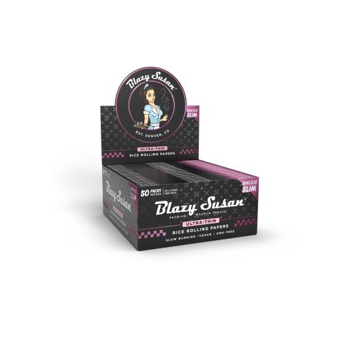 Blazy Susan® - King Size Slim Rolling Papers 50CT - 50PK Display