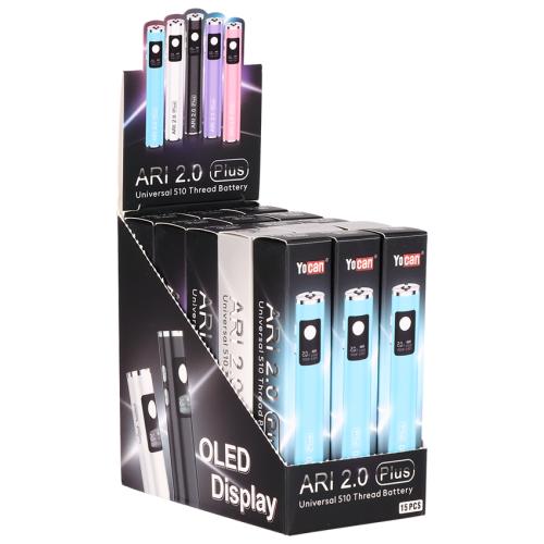 Yocan Ari 2.0 Plus 510 Battery - 15PK