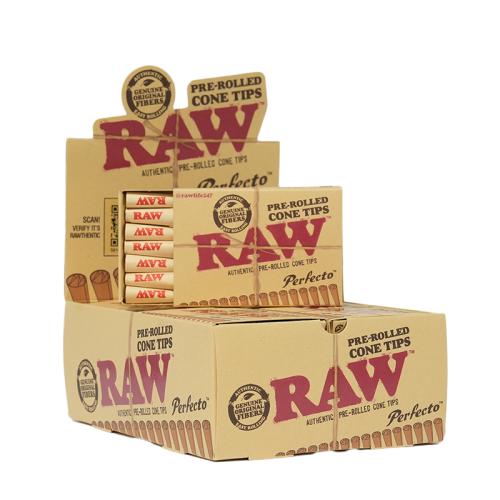 Raw Tips Pre-Rolled Perfecto 21CT-20PK Display