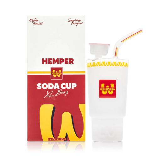 Hemper Weedonalds Soda Cup XL Bong - With 14M Bowl & 4mm Banger-Original