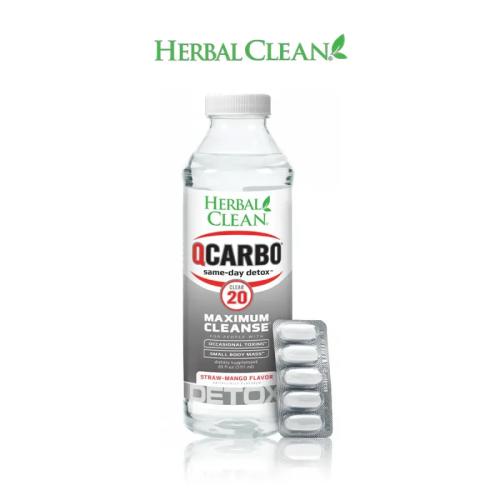 Herbal Clean Q Carbo Clear 20oz with 5 Tablets