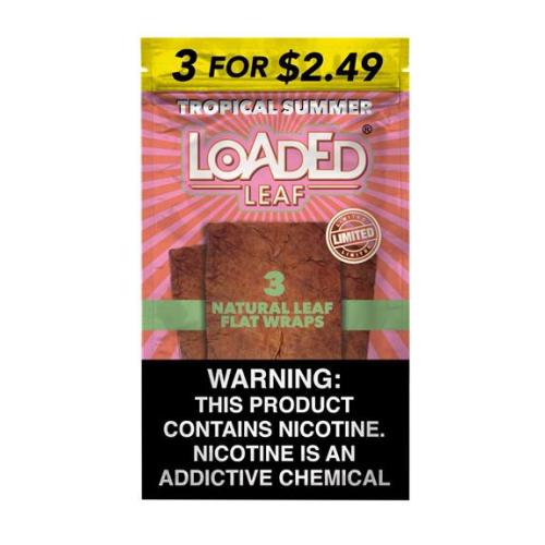 Loaded Leaf $2.49 *Pre Priced* Tobacco Wraps 3CT - 10PK Display