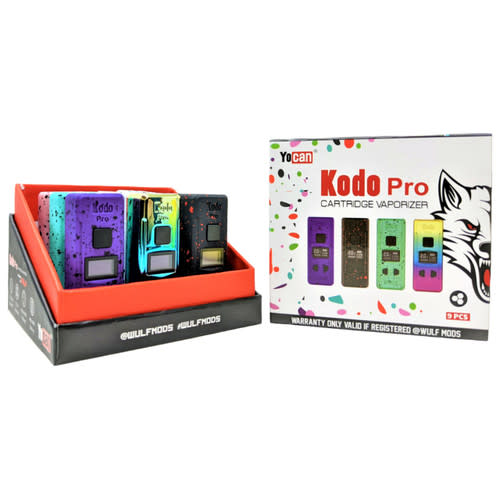 Wulf Kodo Pro 400mAh Cartridge Vaporizer Box Mod (9PK Display)-Assorted