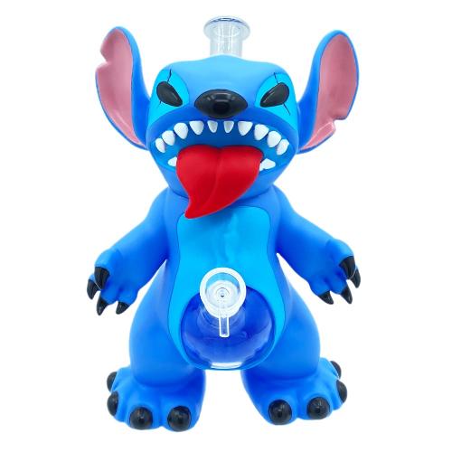 11in Stitch Silicone Glass Water Pipe (WP111)